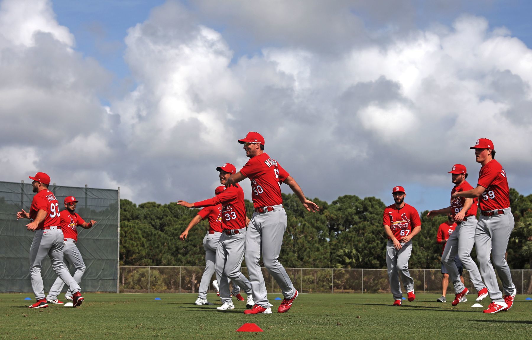 First official workout of Cardinals spring training